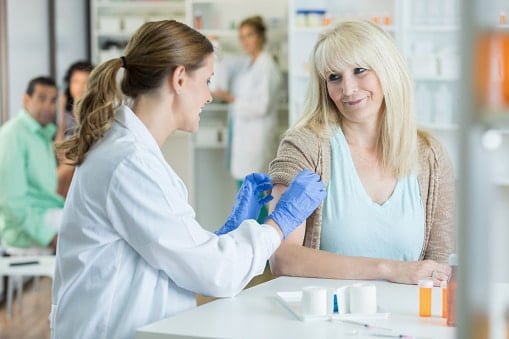 Immunizations given by pharmacy technician