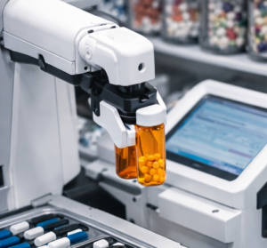 Robot getting pharmacist medication